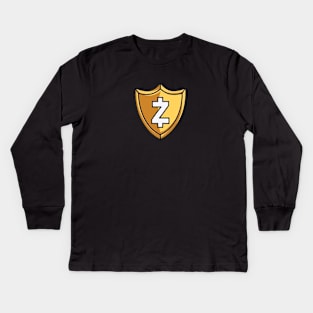 Shielded Zcash Kids Long Sleeve T-Shirt